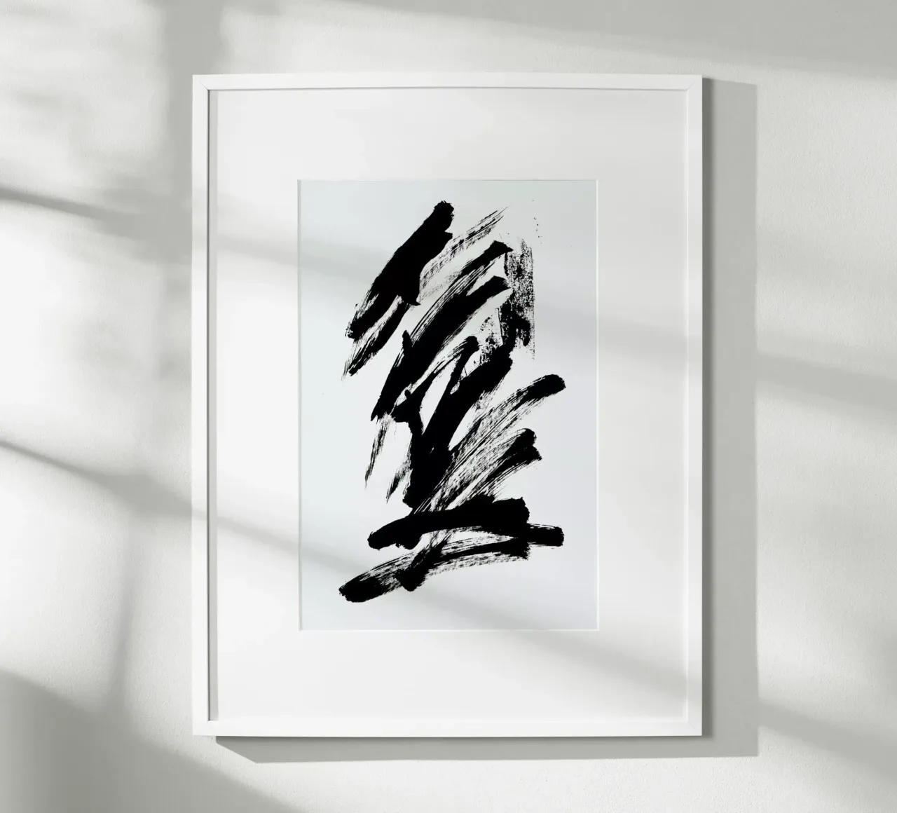 Black Abstract poster da Pure