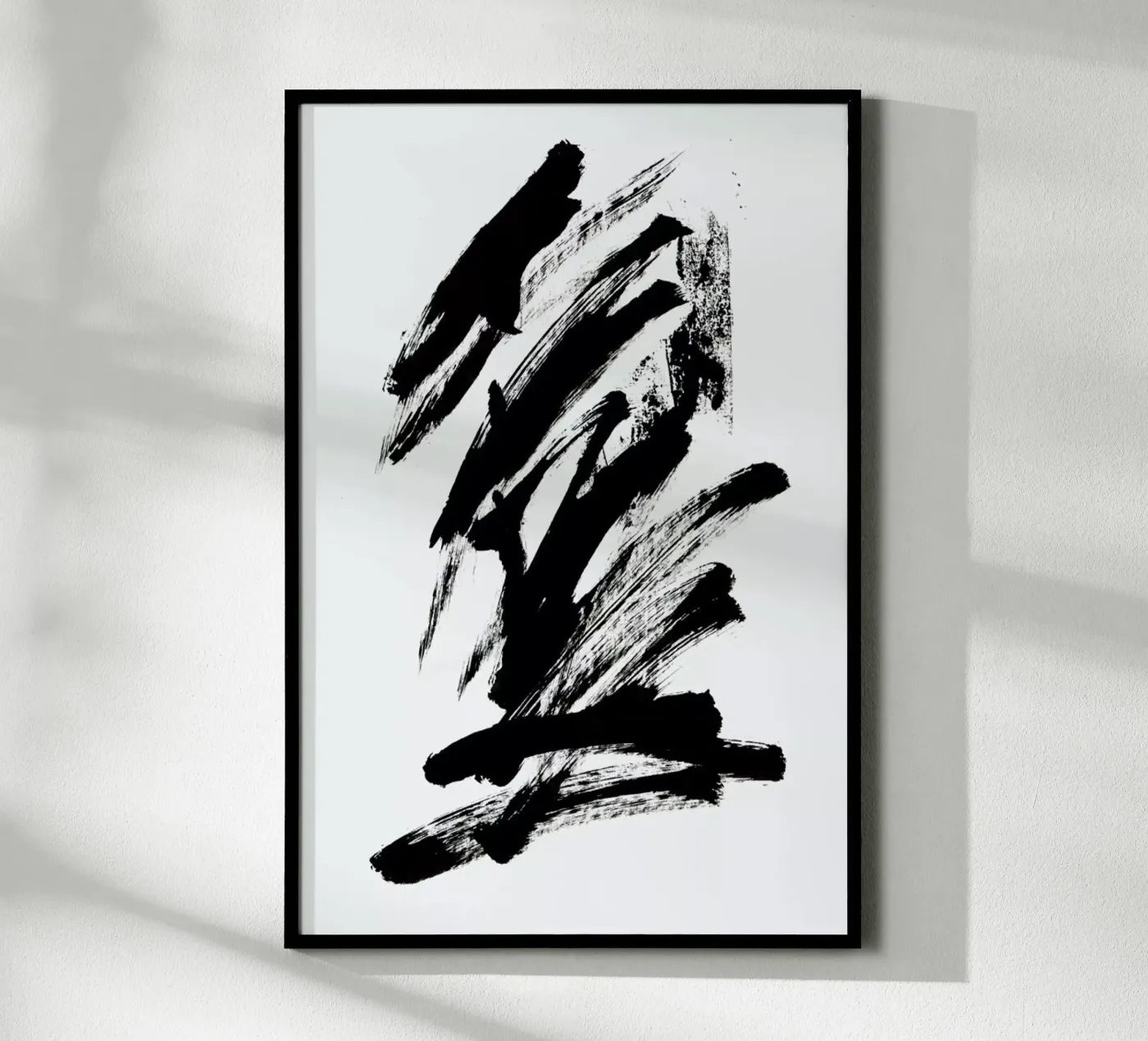 Black Abstract poster da Pure