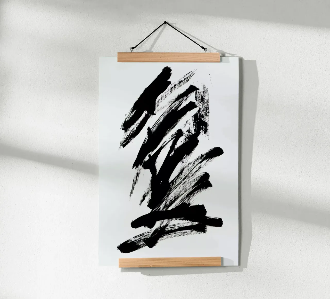 Black Abstract poster da Pure