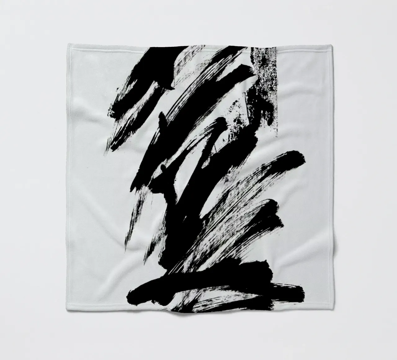 Black Abstract coperta in pile da Pure