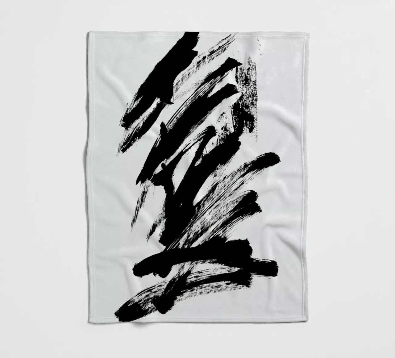 Black Abstract coperta in pile da Pure