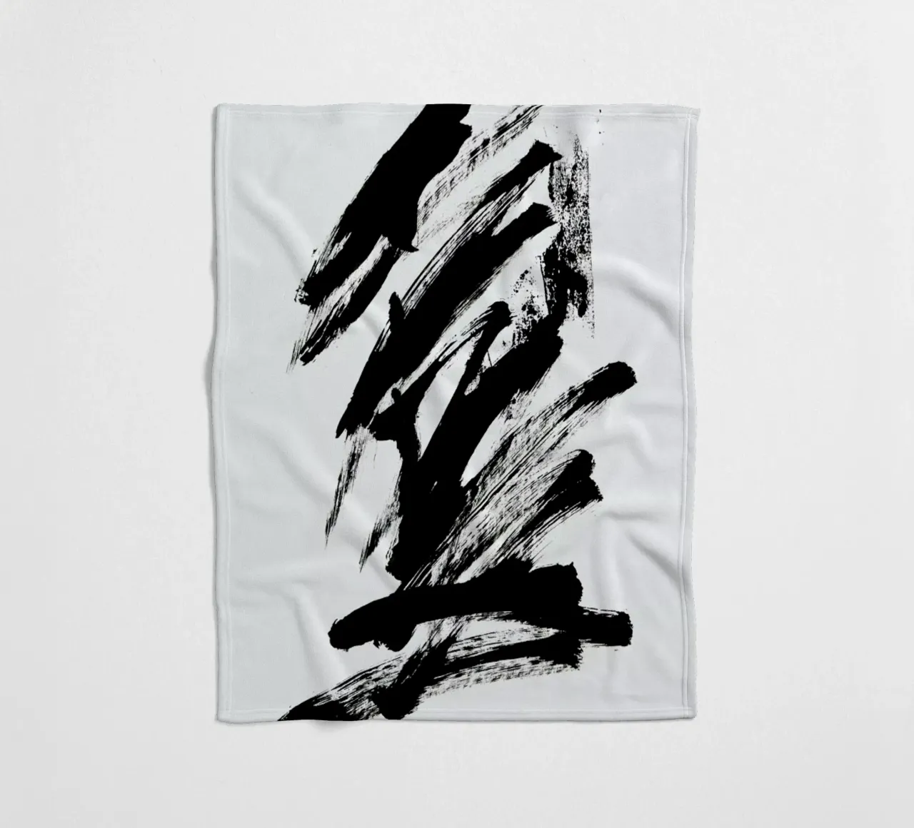 Black Abstract coperta in pile da Pure