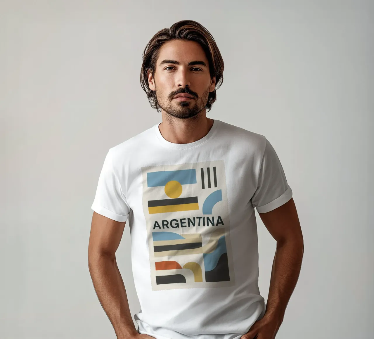 Argentina - Linee pure per una terra di contrasti t-shirt da JETLAG | affiches voyage