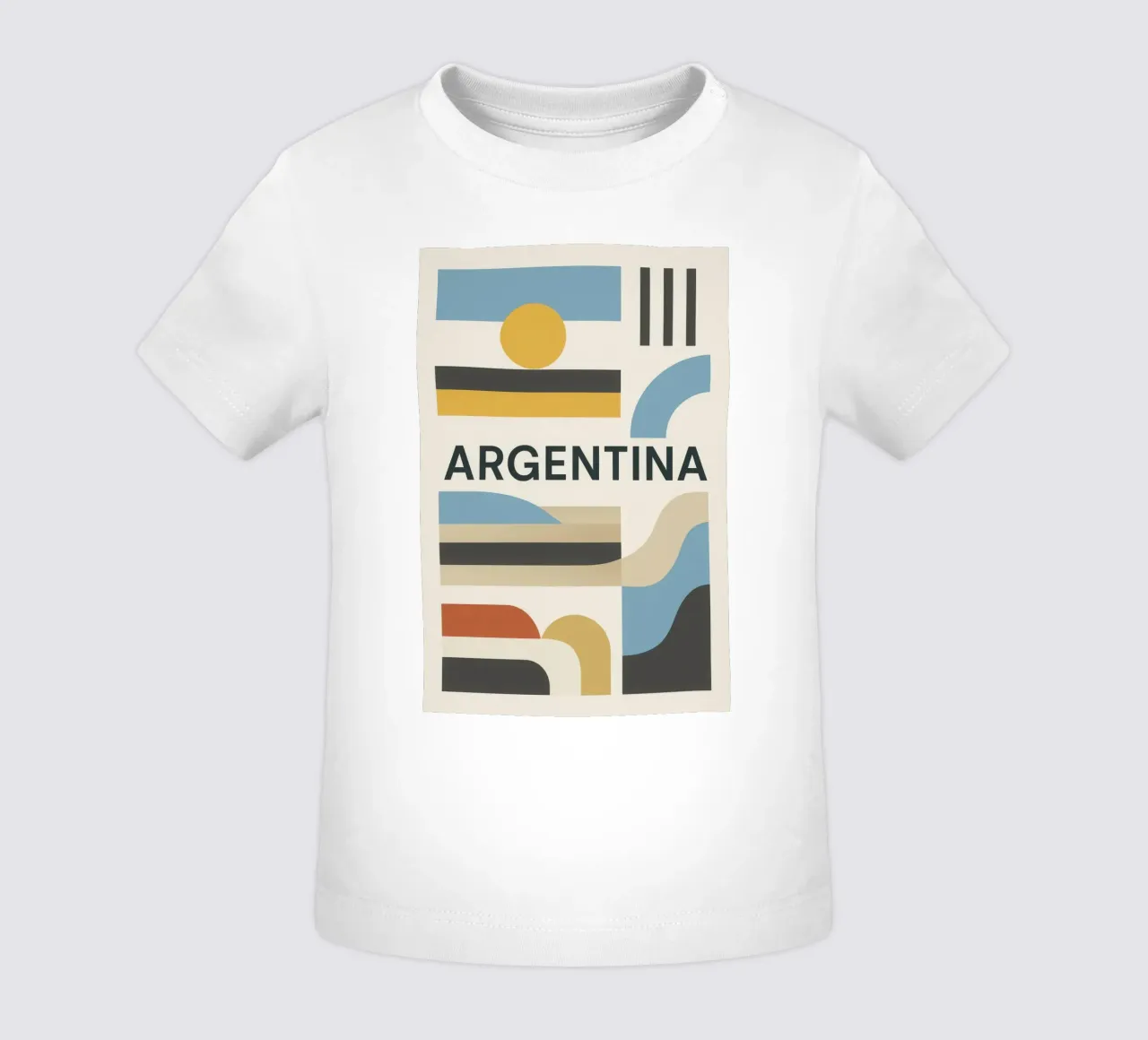 Argentina - Linee pure per una terra di contrasti maglietta neonato da JETLAG | affiches voyage