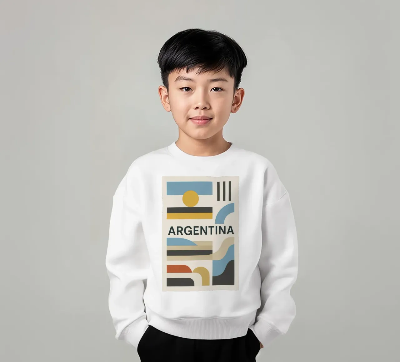 Argentina - Pure lines for a land of contrasts kids sweatshirt by JETLAG | affiches voyage