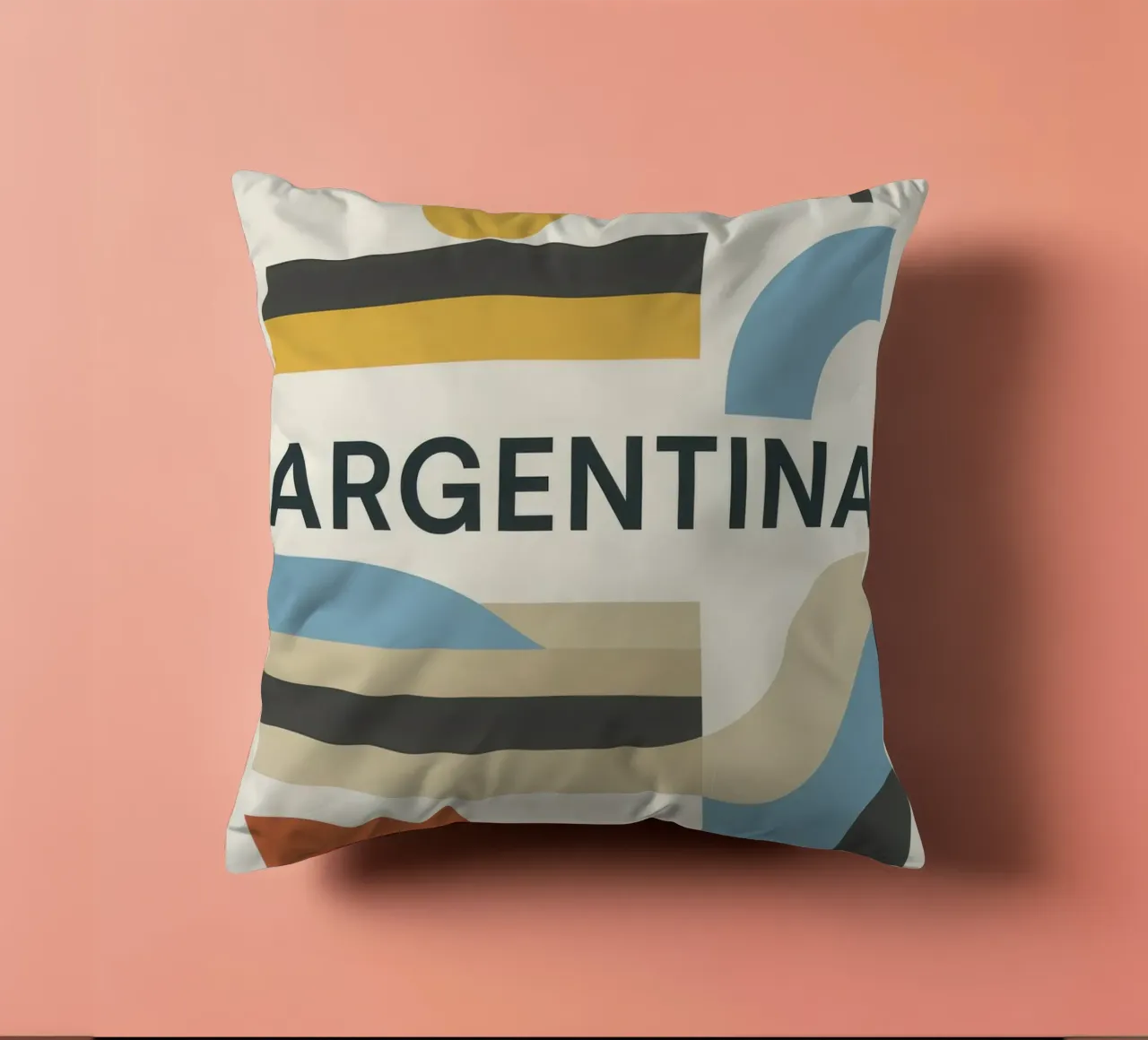 Argentina - Linee pure per una terra di contrasti cuscino da JETLAG | affiches voyage