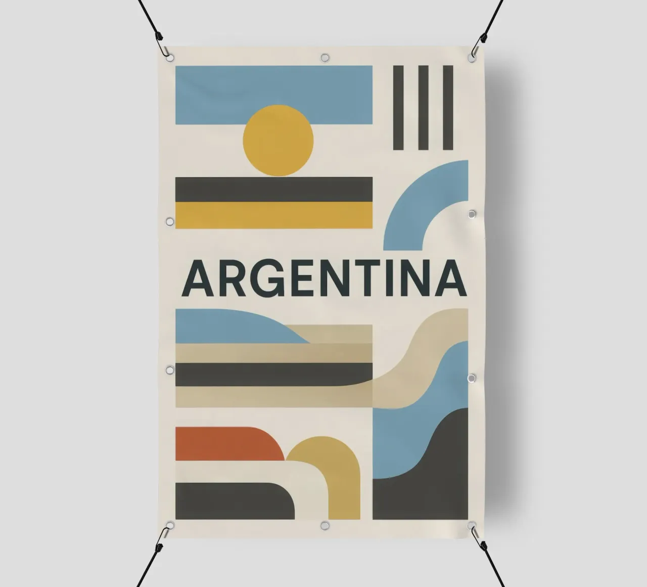 Argentina - Linee pure per una terra di contrasti telo in pvc da JETLAG | affiches voyage