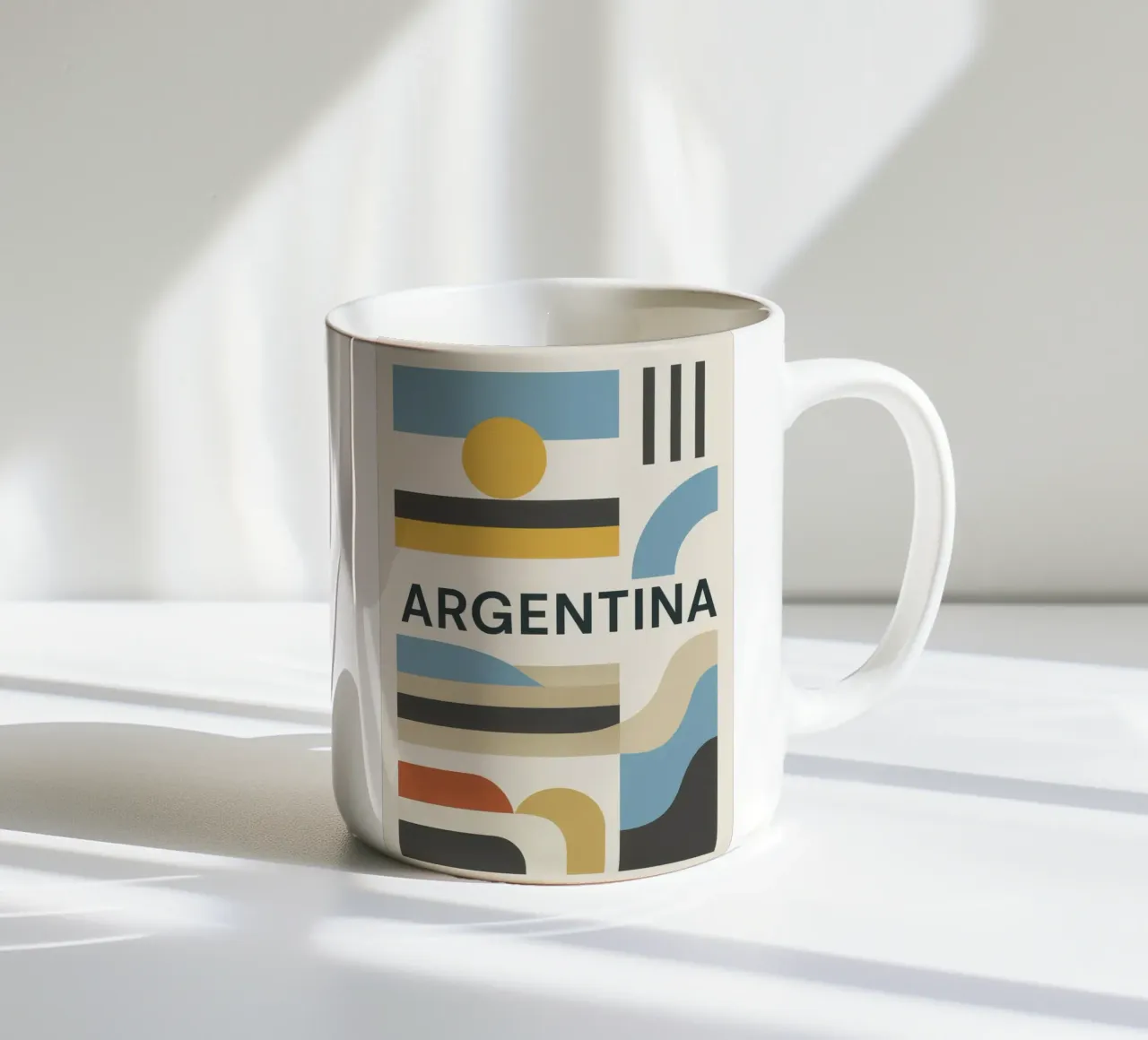 Argentina - Linee pure per una terra di contrasti tazza in ceramica da JETLAG | affiches voyage