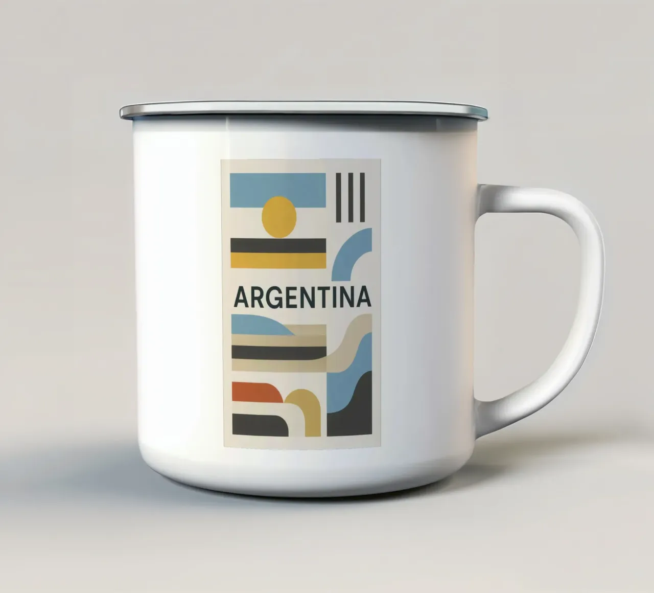 Argentina - Linee pure per una terra di contrasti tazza in smalto da JETLAG | affiches voyage