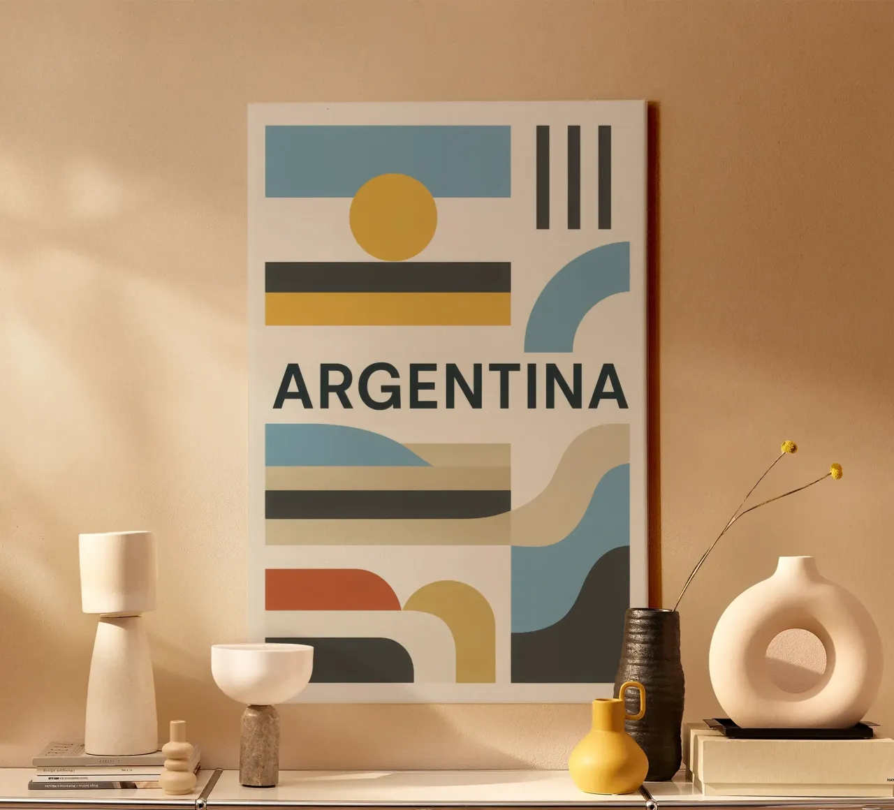 Argentina - Pure lines for a land of contrasts canvas by JETLAG | affiches voyage
