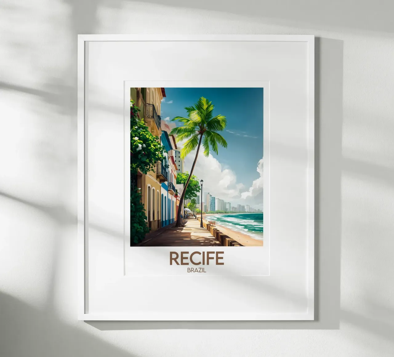 Affiche Recife poster con telaio in alluminio da Frame the World