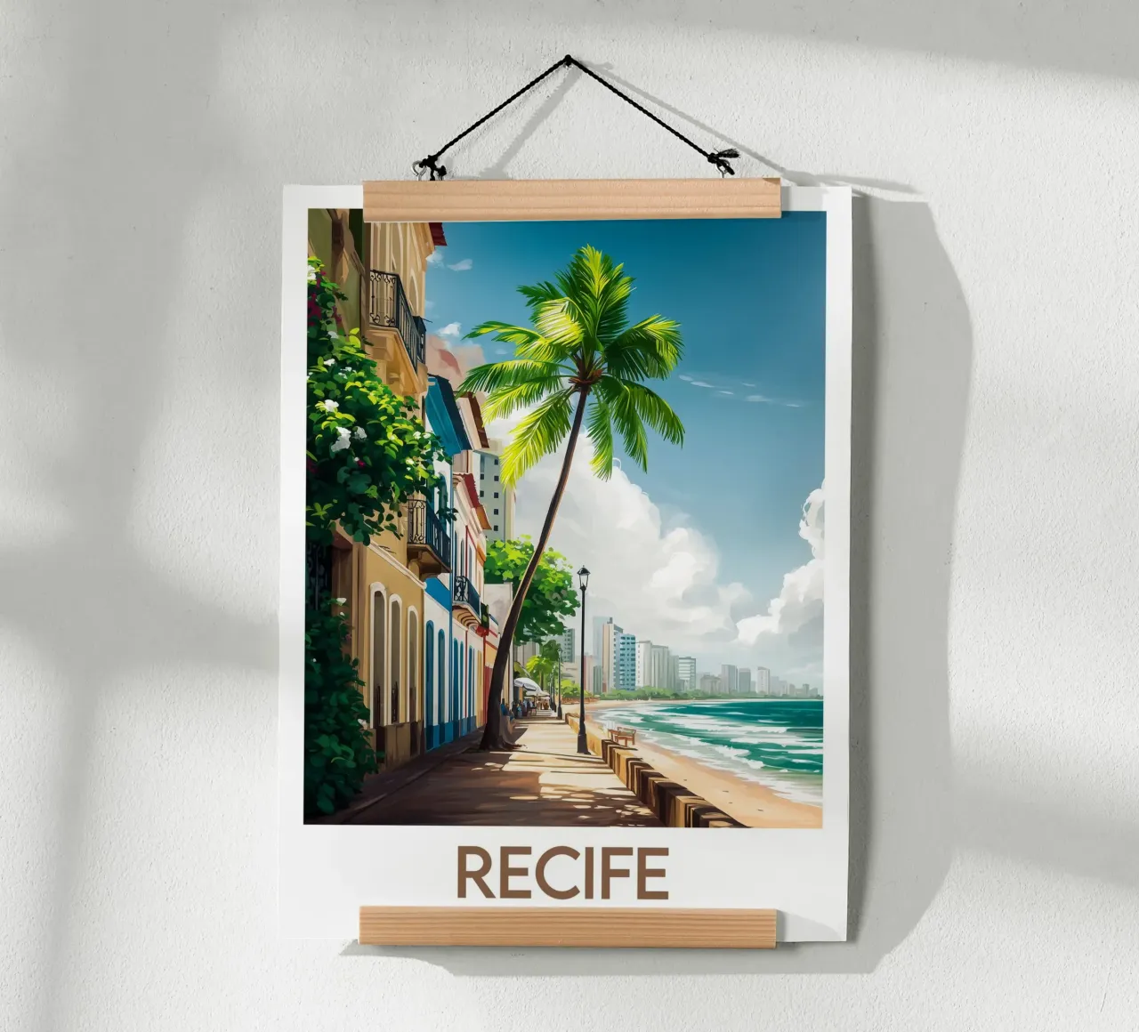 Affiche Recife poster con telaio in alluminio da Frame the World