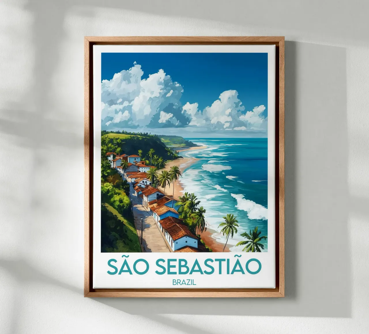 Affiche São Sebastião tela con Cornice a cassetta da Frame the World