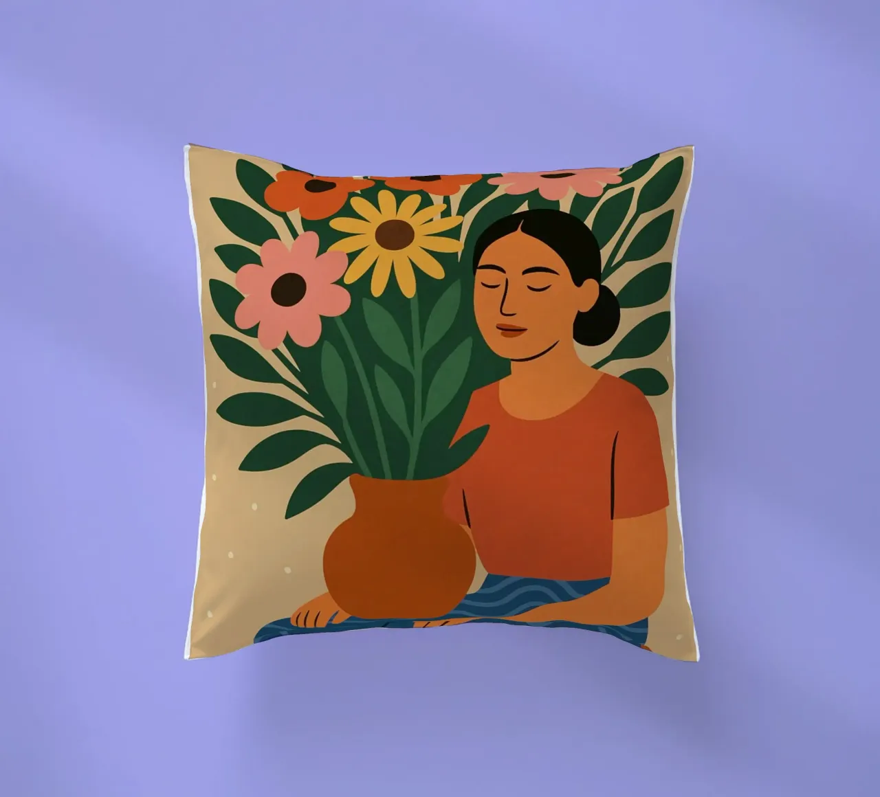 Sit with flowers cuscino da Studio M
