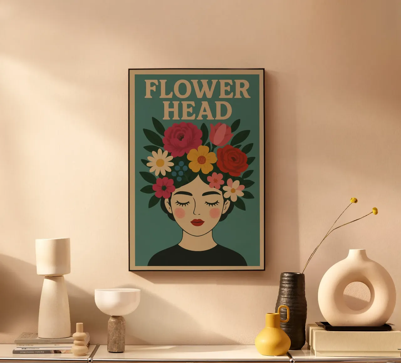 Flower Head alluminio dibond da Studio M