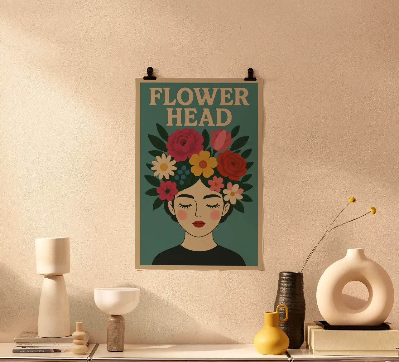 Flower Head poster da Studio M