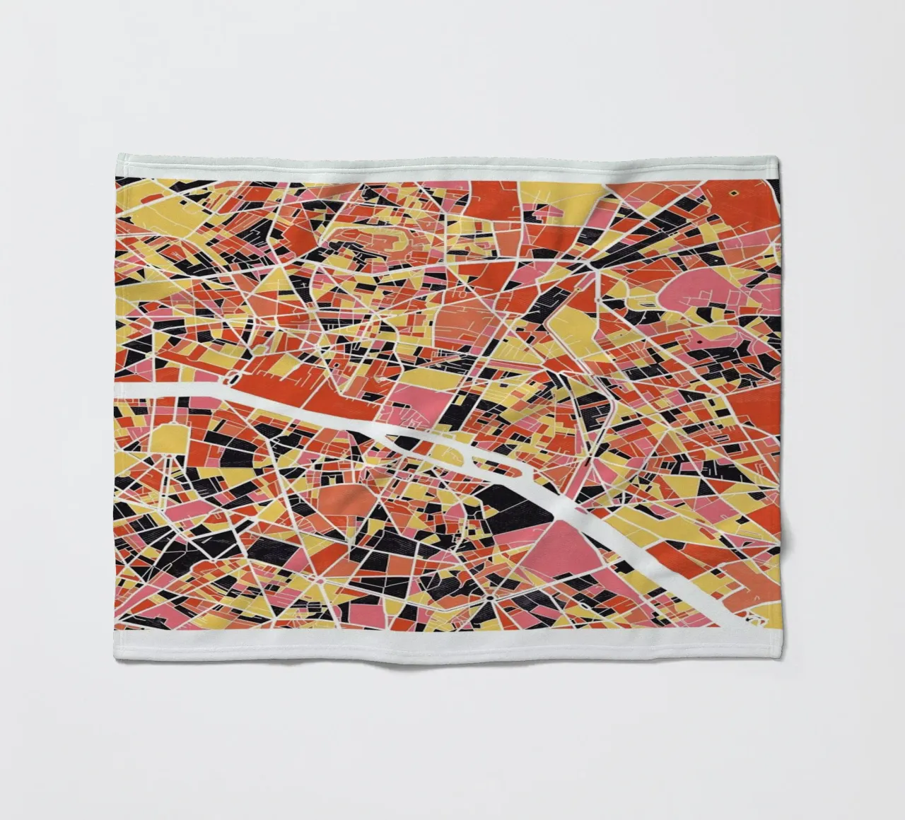 Paris II fleece blanket by The Cartography Collection