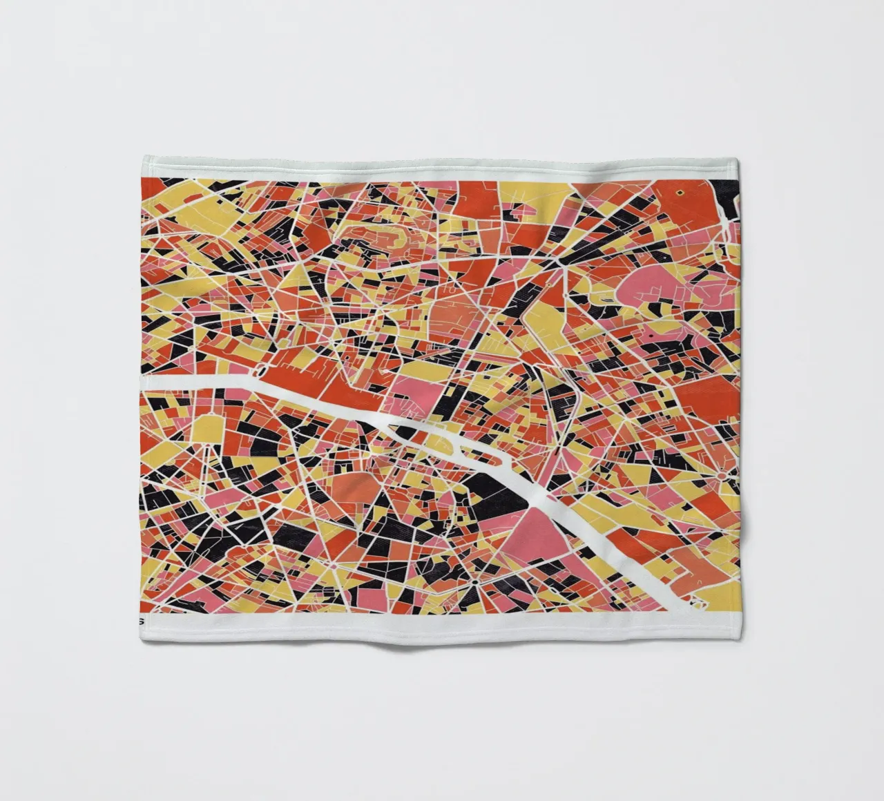 Paris II fleece blanket by The Cartography Collection