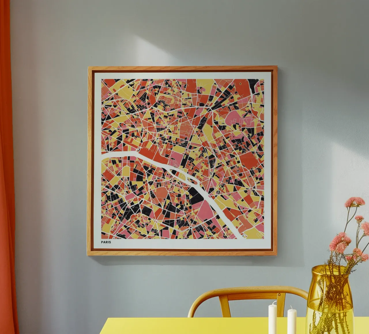 Paris II acrylic glass by The Cartography Collection