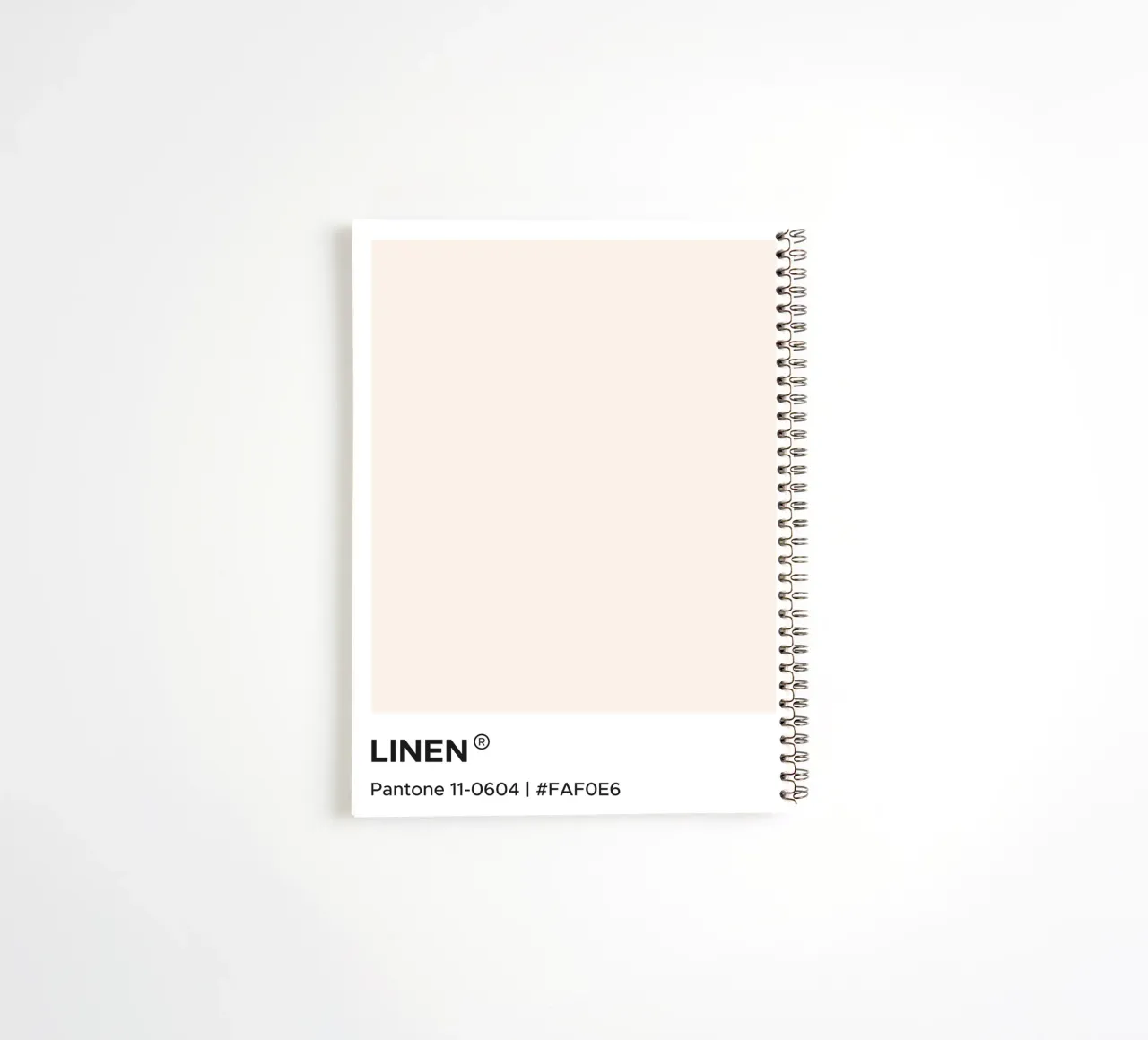 Linen Pantone spiral notebook by Paigaam Studio