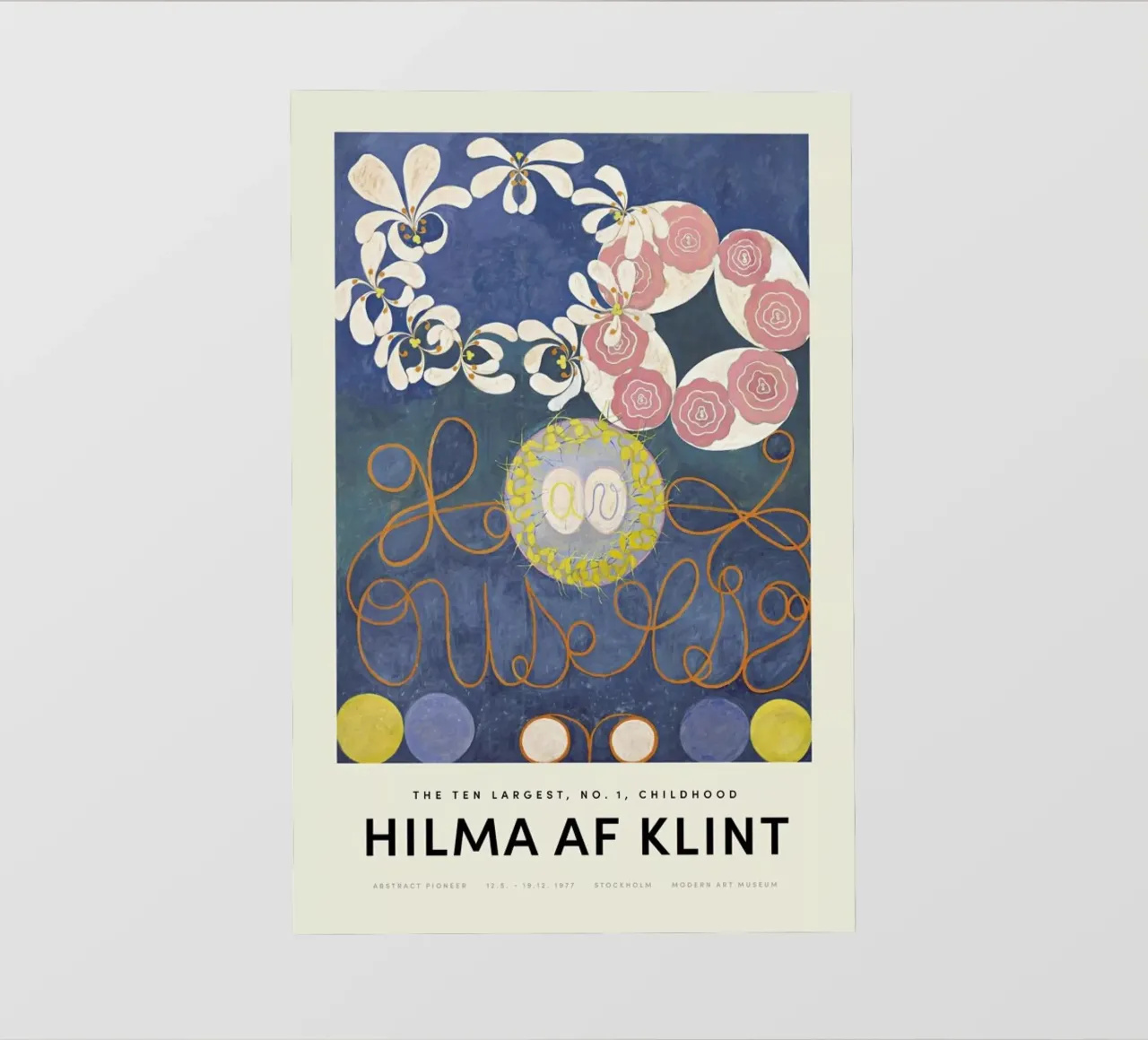 Hilma af Klint - The Ten Largest, No.1 pellicola backlit da Vintage by JUNIQE