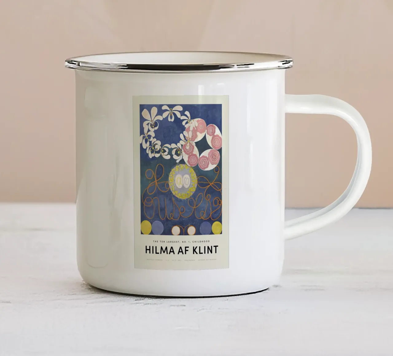 Hilma af Klint - The Ten Largest, No.1 mug en émail de Vintage by JUNIQE