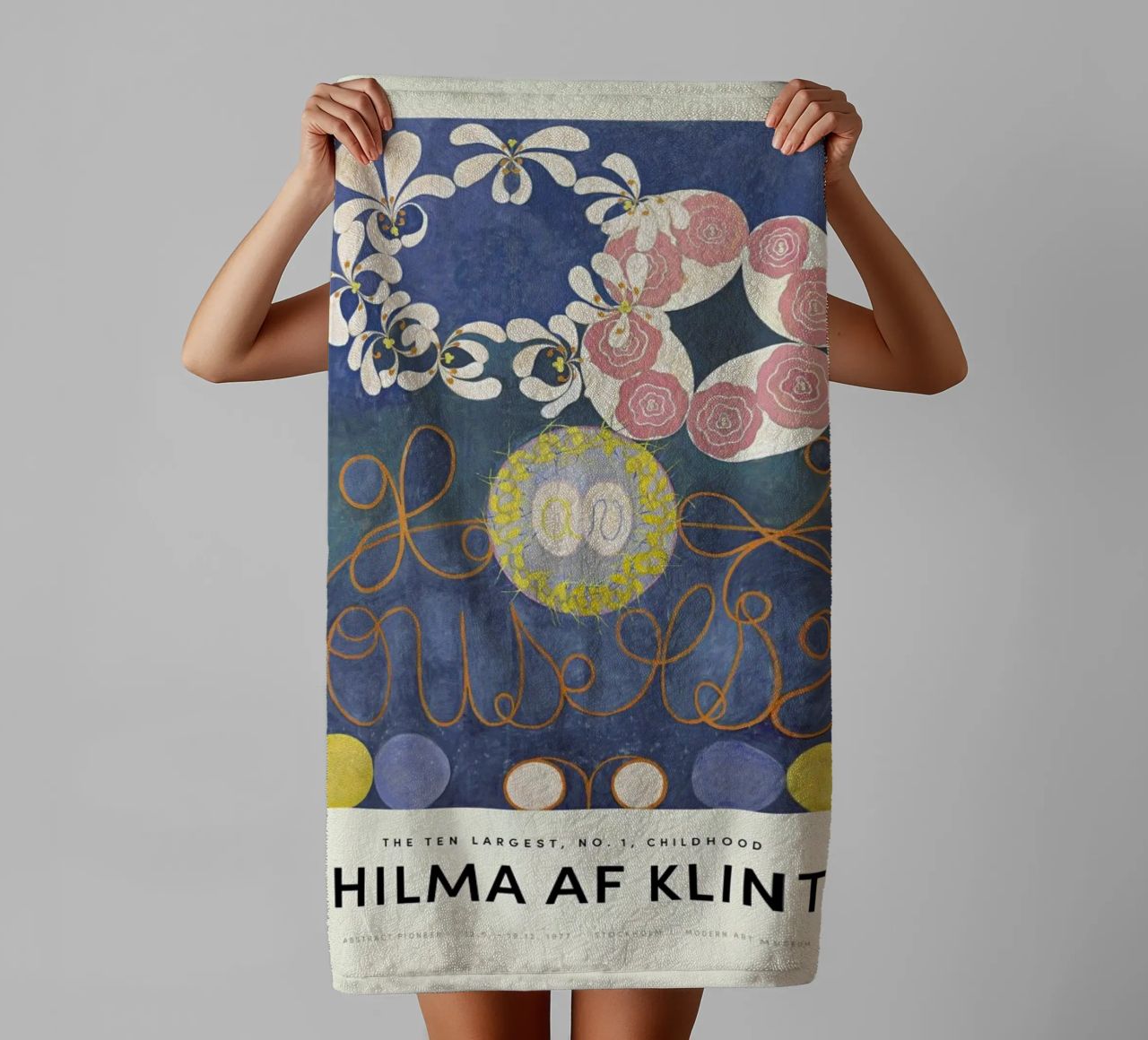 Hilma af Klint - The Ten Largest, No.1 asciugamano da bagno da Vintage by JUNIQE