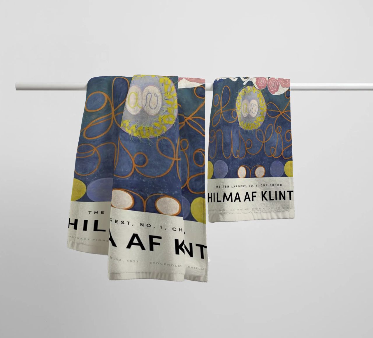Hilma af Klint - The Ten Largest, No.1 asciugamano da bagno da Vintage by JUNIQE