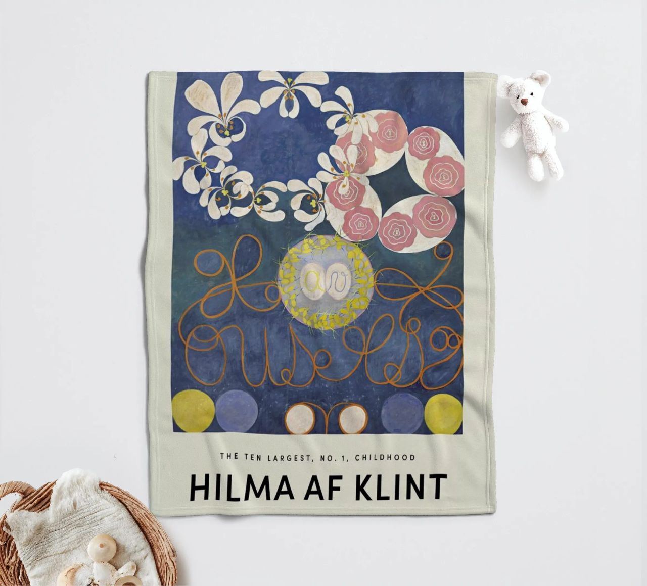 Hilma af Klint - The Ten Largest, No.1 coperta in pile da Vintage by JUNIQE