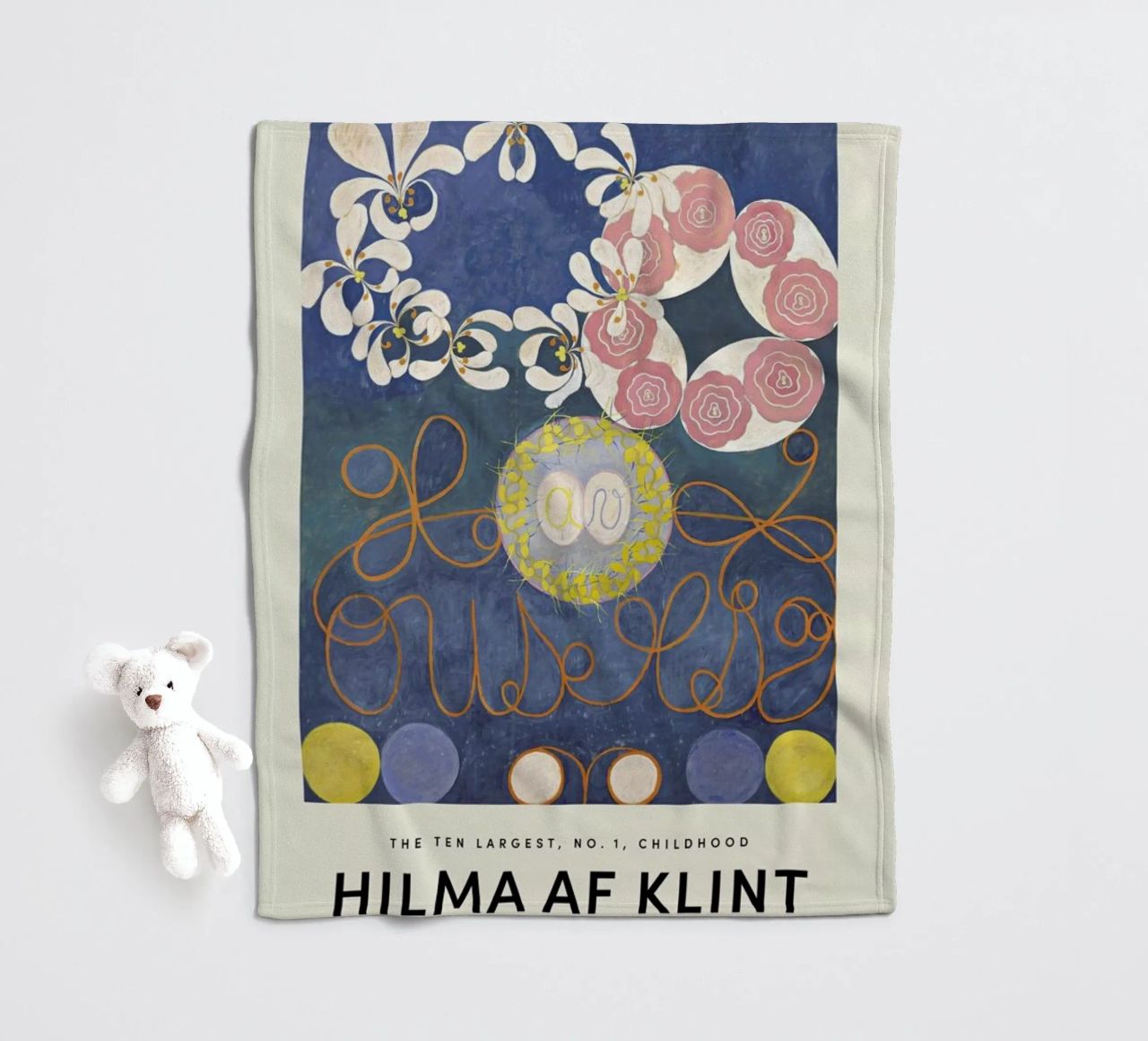 Hilma af Klint - The Ten Largest, No.1 coperta in pile da Vintage by JUNIQE