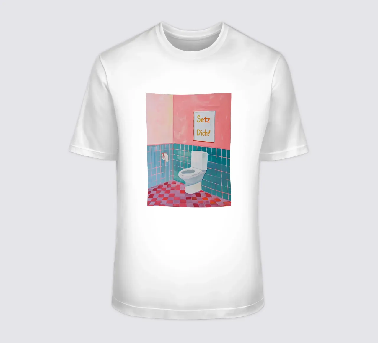 WC Baño, Siéntate camiseta de Carinaprint