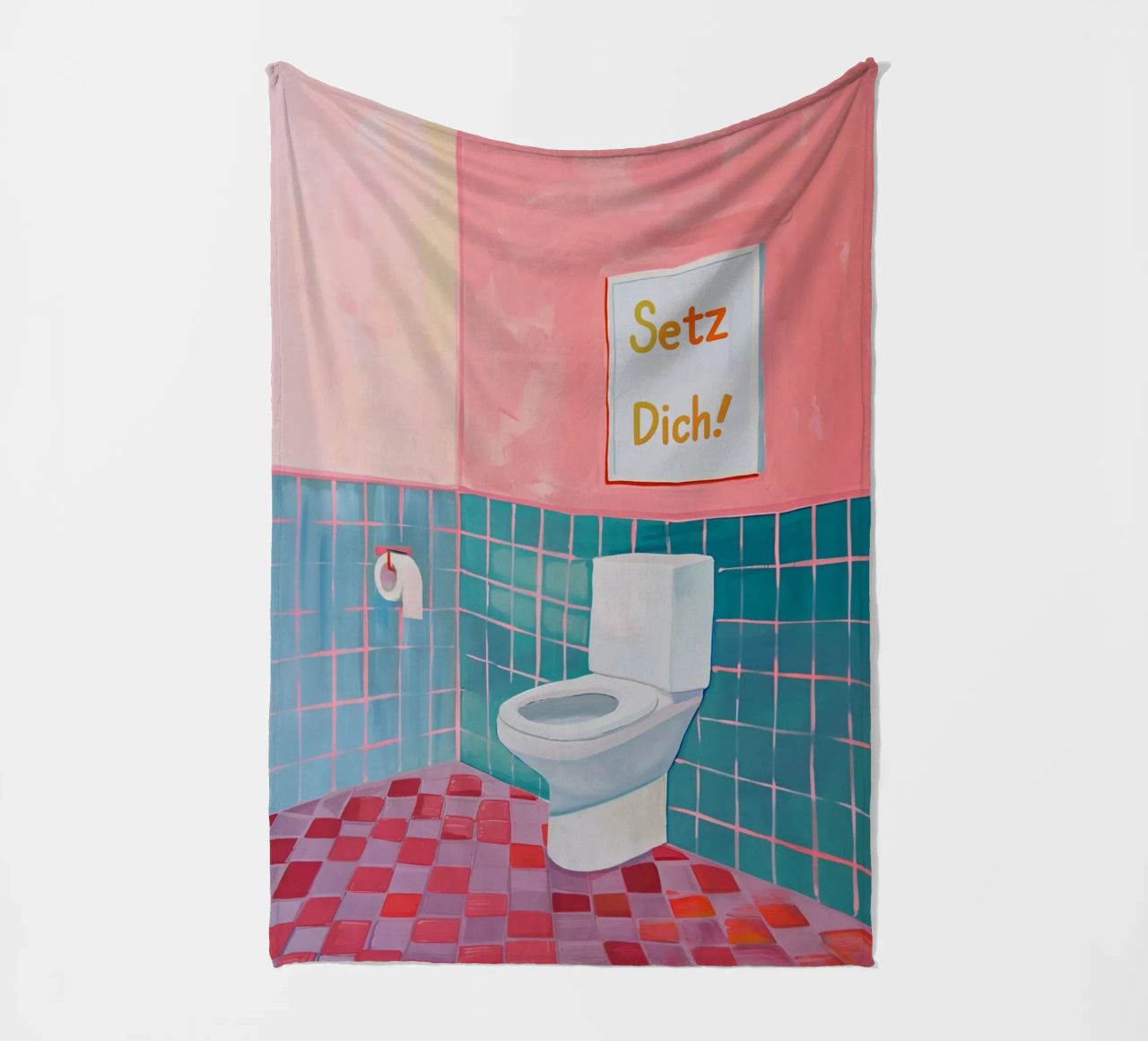 WC Bagno, Sedersi coperta in pile da Carinaprint
