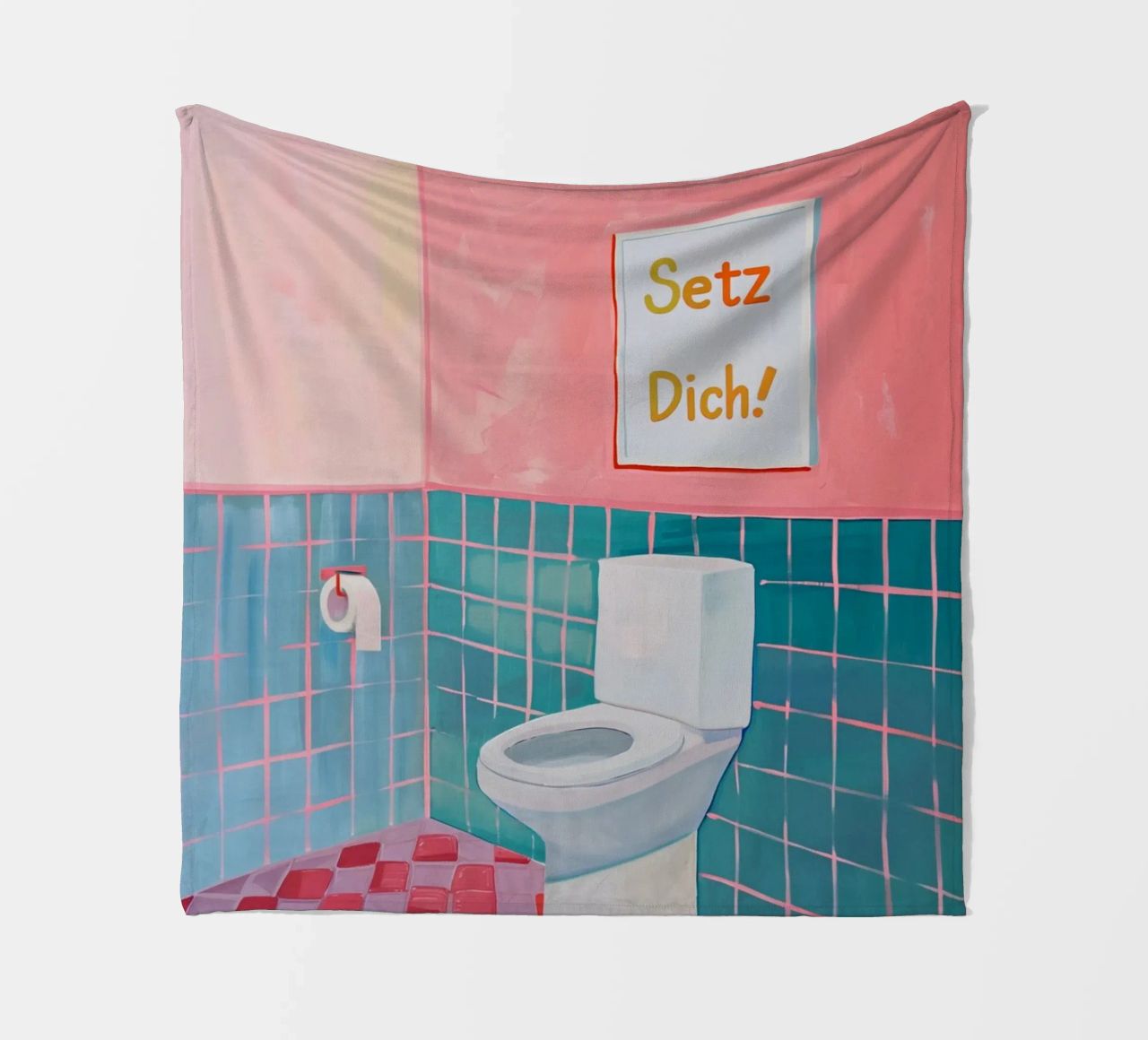 WC Bagno, Sedersi coperta in pile da Carinaprint