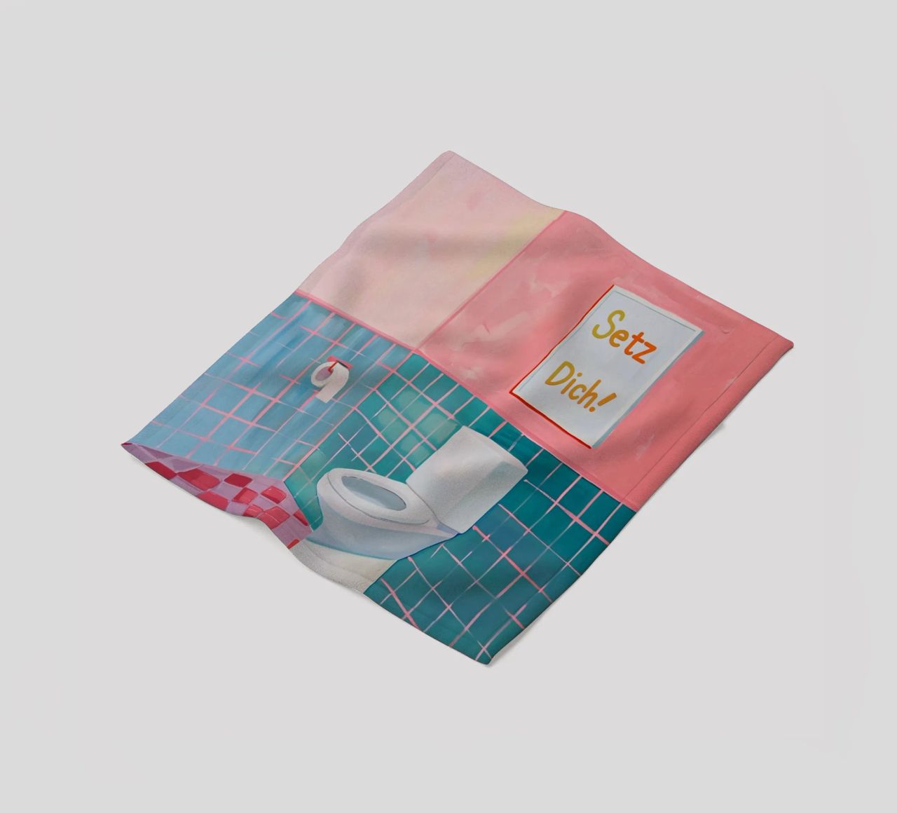 WC Bagno, Sedersi coperta in pile da Carinaprint