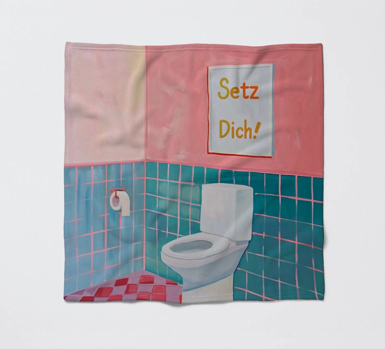 WC Bagno, Sedersi coperta in pile da Carinaprint