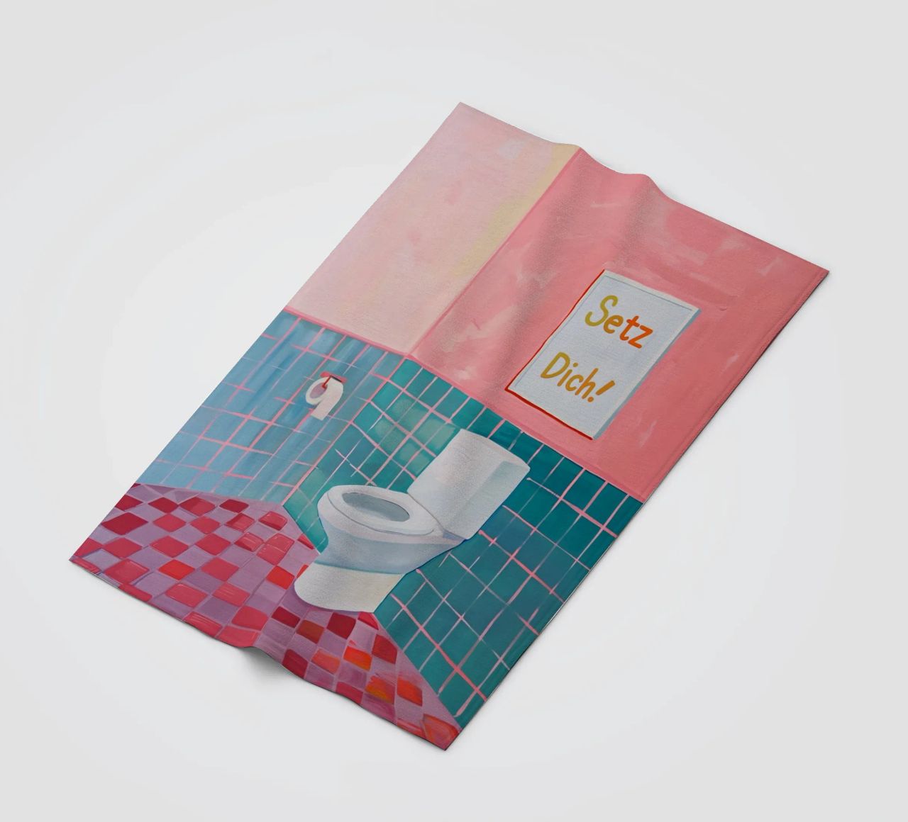 WC Bagno, Sedersi coperta in pile da Carinaprint