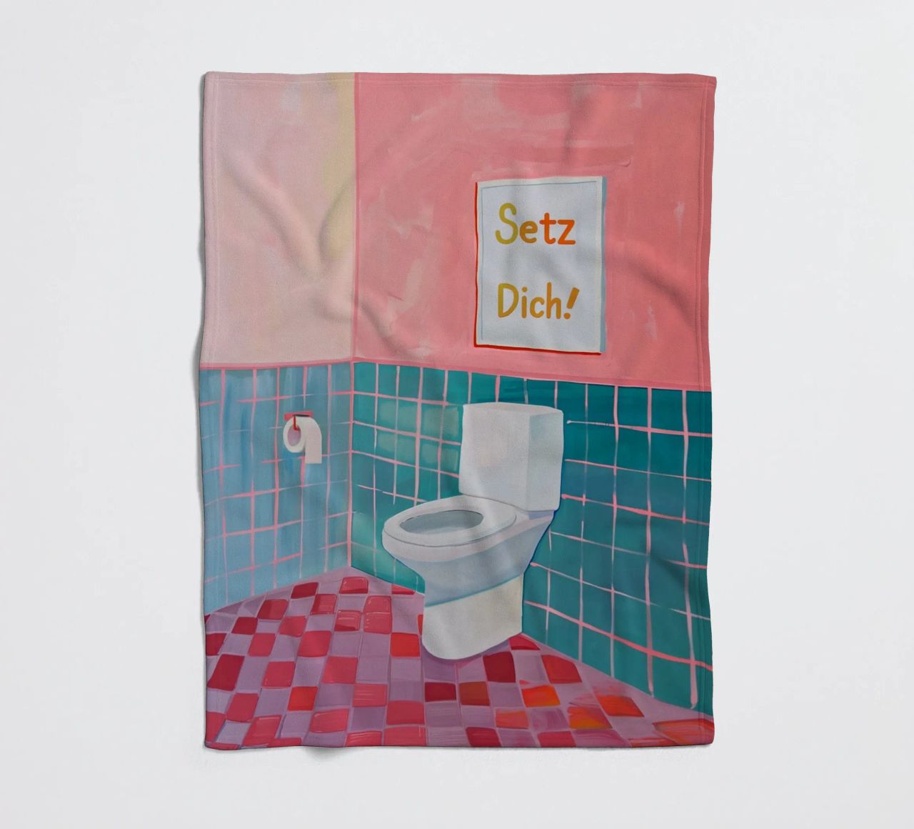 WC Bagno, Sedersi coperta in pile da Carinaprint