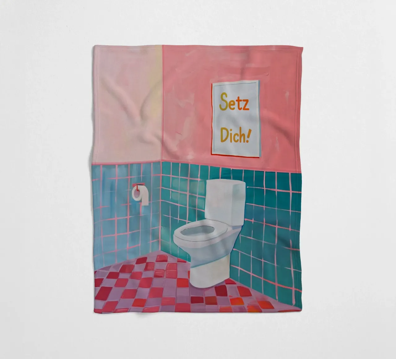 WC Bagno, Sedersi coperta in pile da Carinaprint