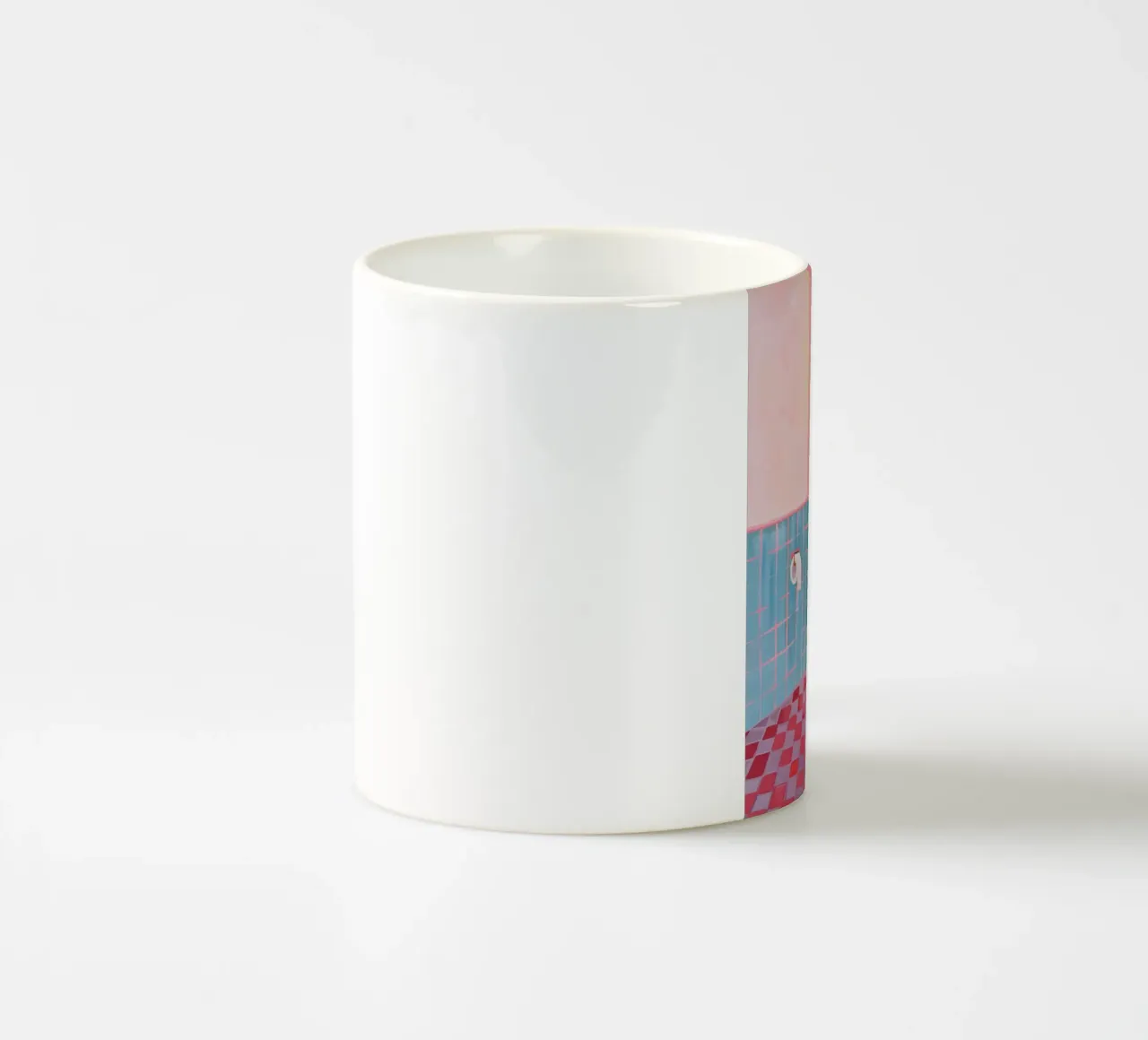 WC Badezimmer, Setz dich Keramik Tasse von Carinaprint