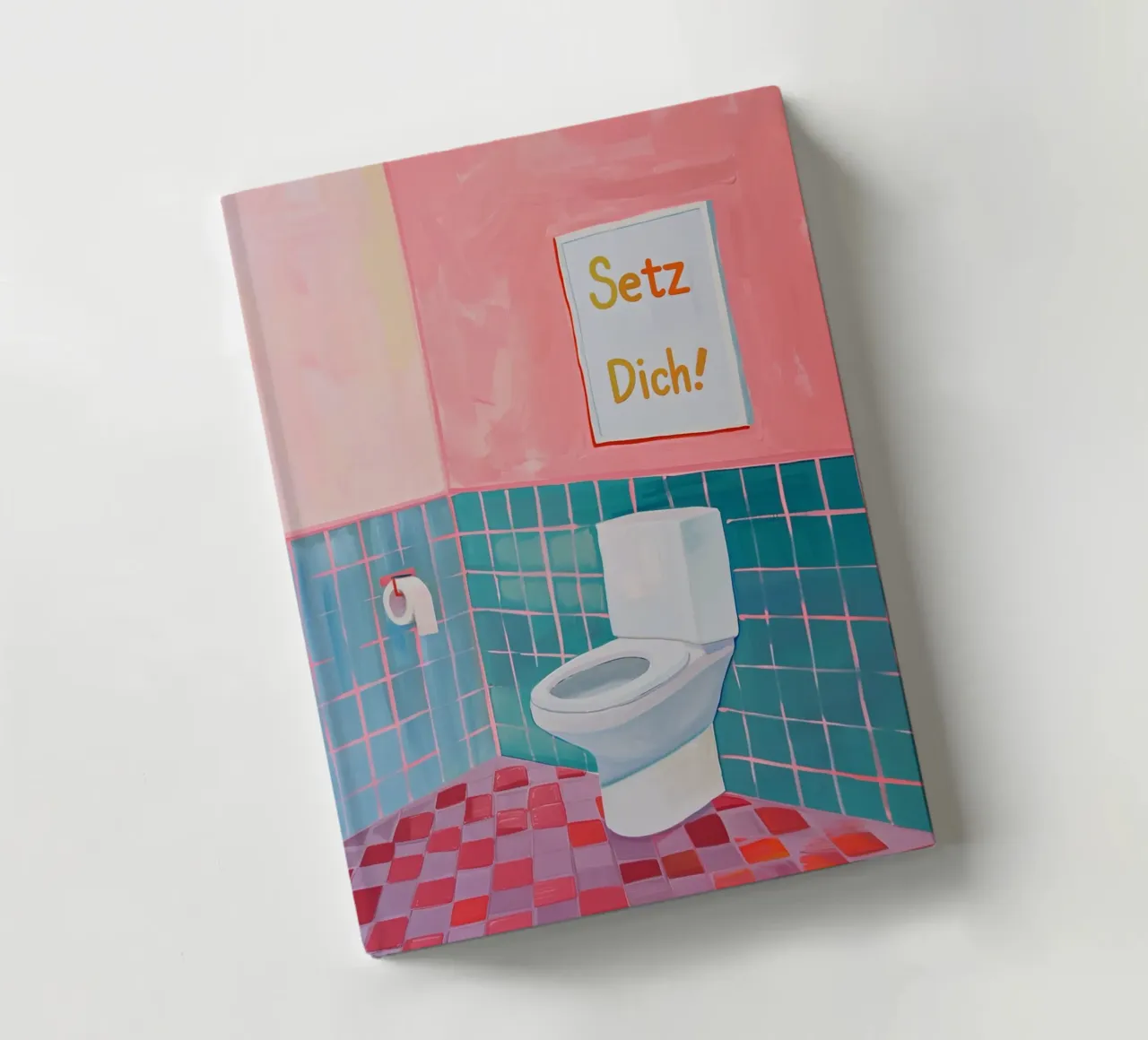 WC Salle de bain, Assis carnet de notes de Carinaprint