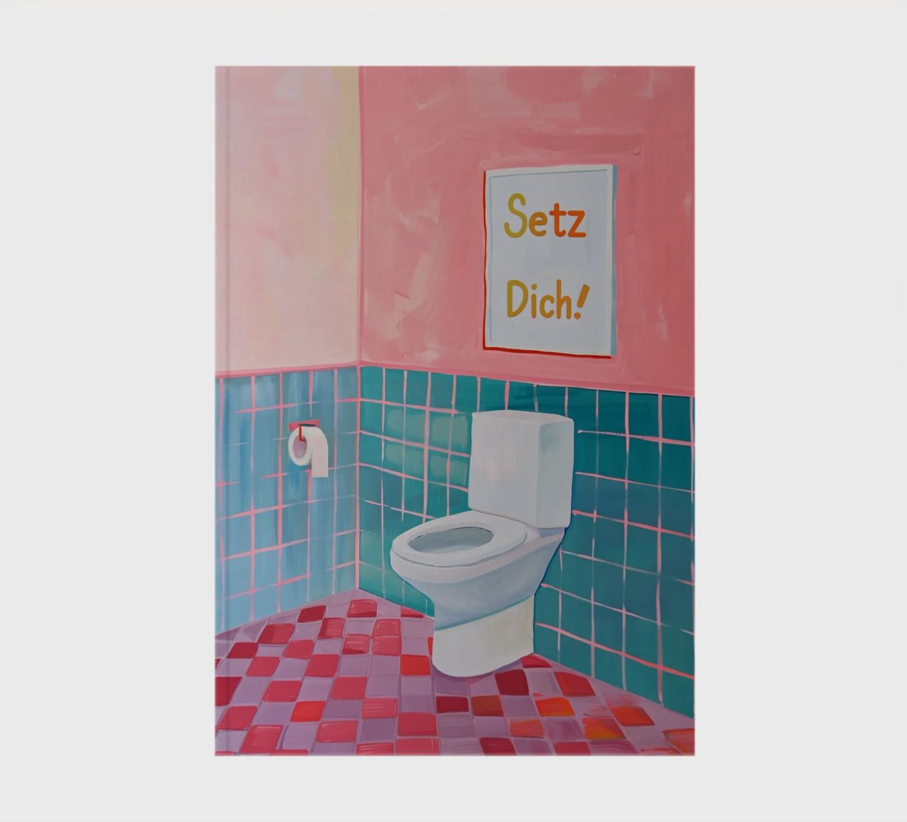 WC Bathroom, Sit down notebook by Carinaprint