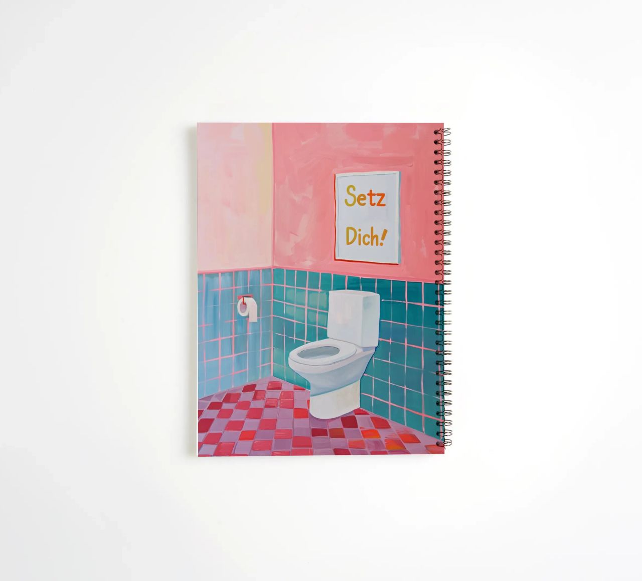 WC Badezimmer, Setz dich Ringbuch von Carinaprint