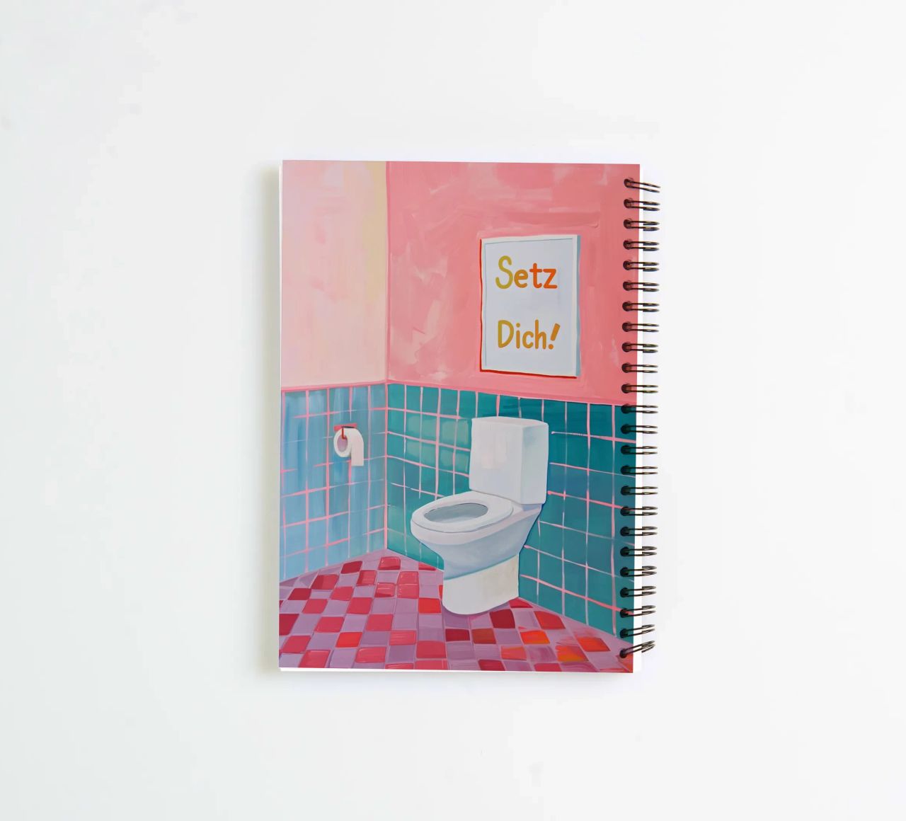 WC Badezimmer, Setz dich Ringbuch von Carinaprint