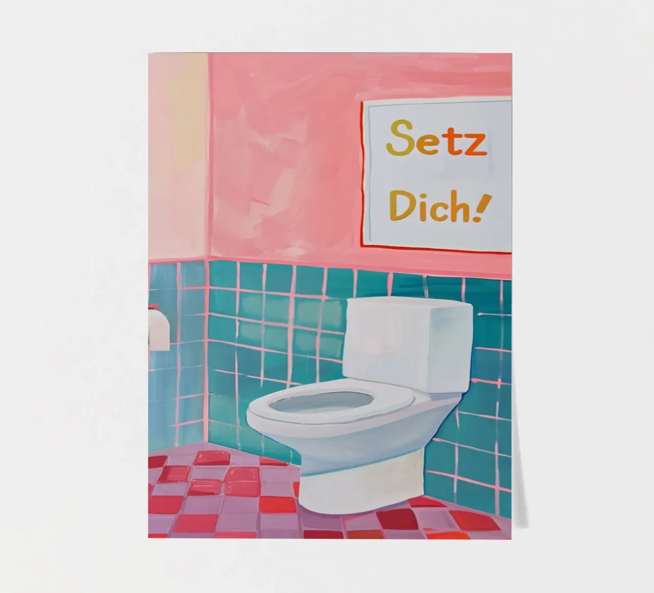 WC Bagno, Sedersi foglio adesivo da Carinaprint