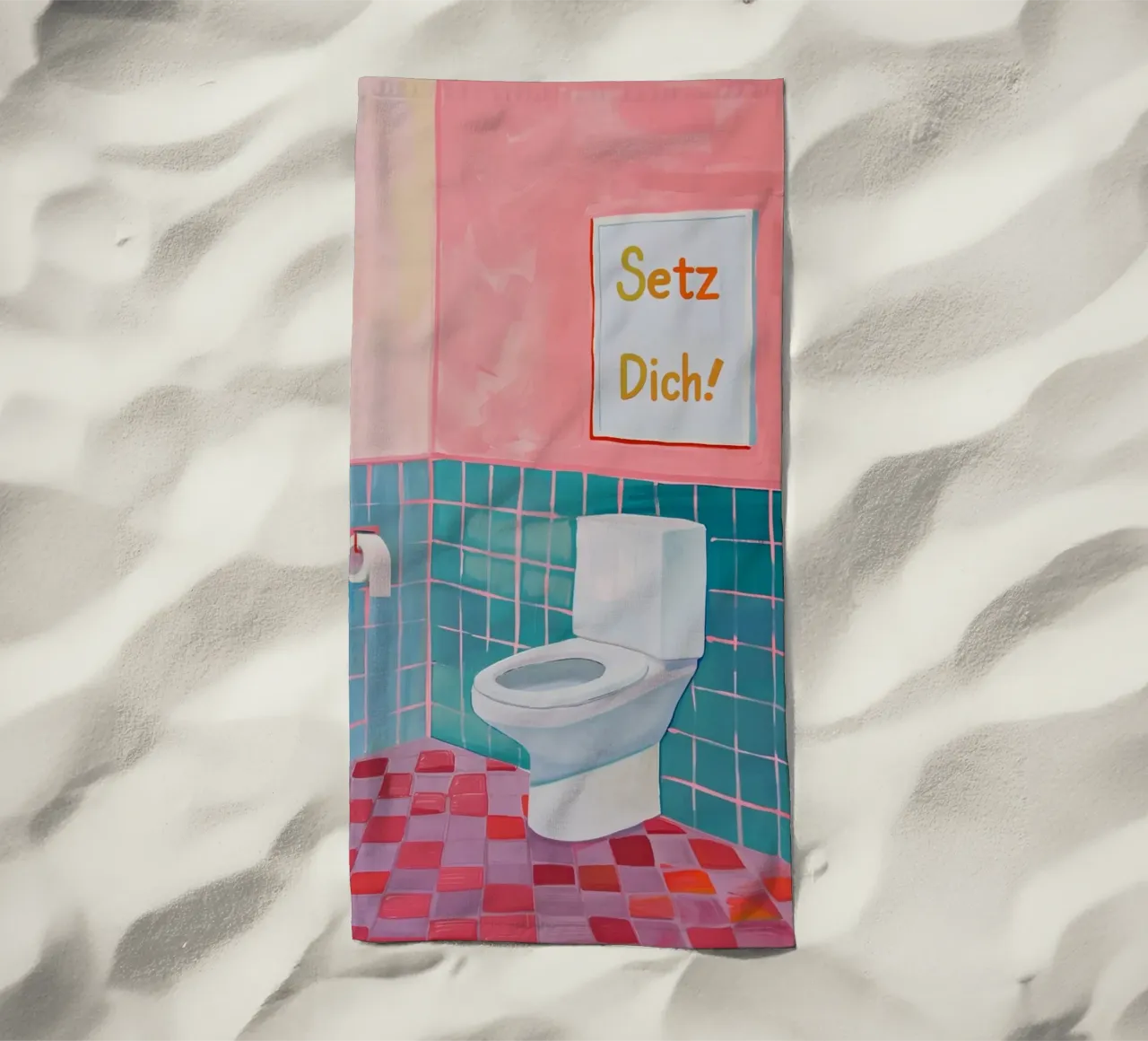 WC Bagno, Sedersi telo mare da Carinaprint