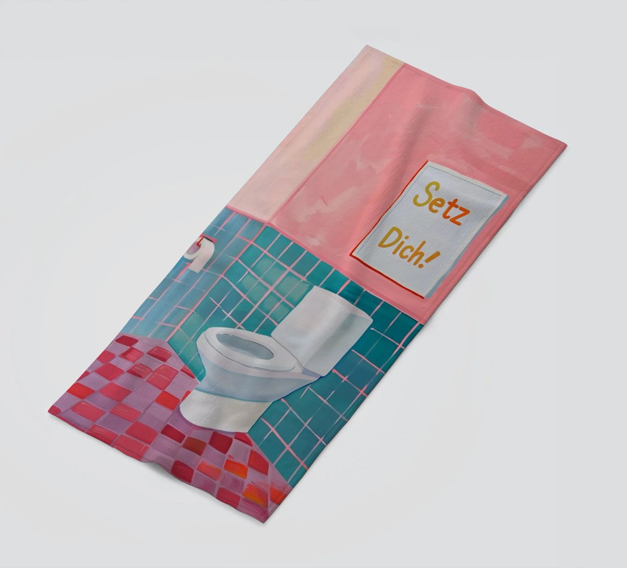 WC Bagno, Sedersi telo mare da Carinaprint