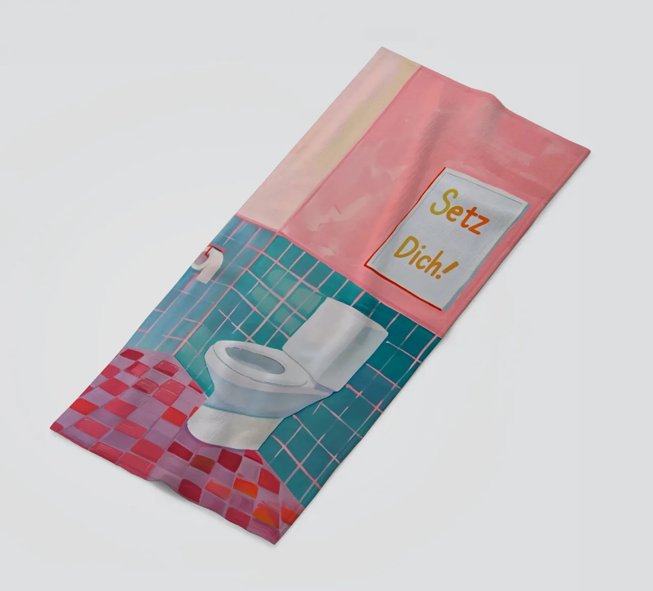 WC Bagno, Sedersi telo mare da Carinaprint