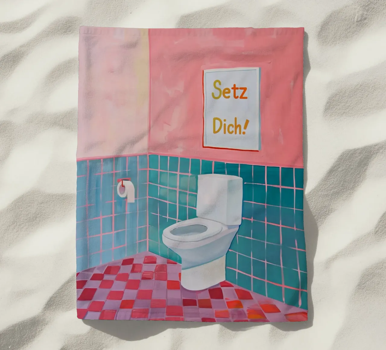 WC Bagno, Sedersi telo mare da Carinaprint