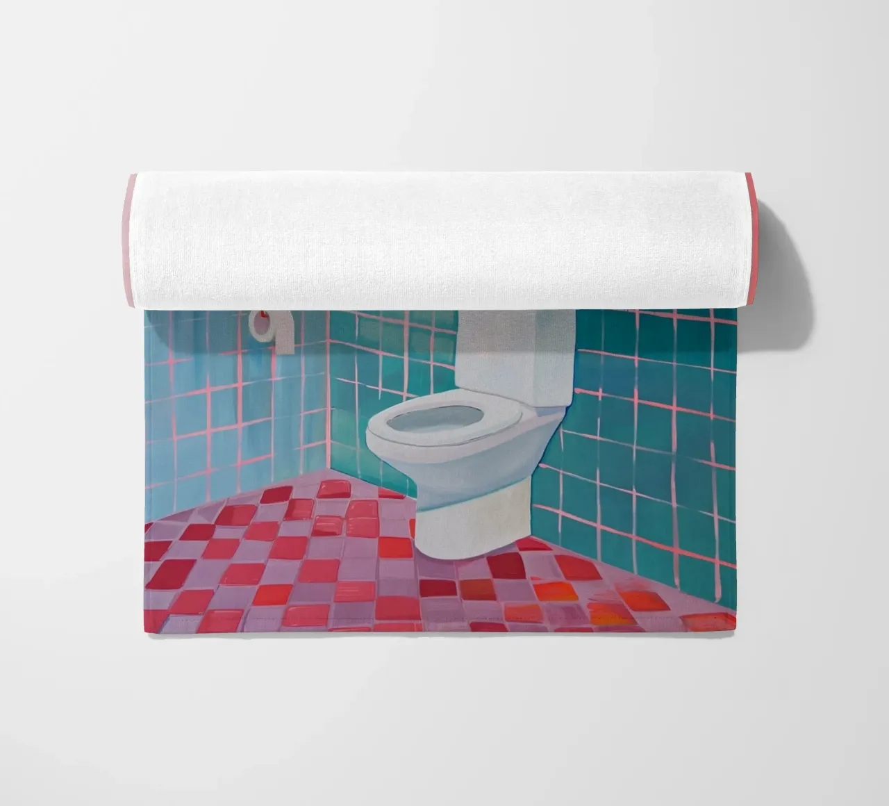 WC Badezimmer, Setz dich Strandtuch von Carinaprint
