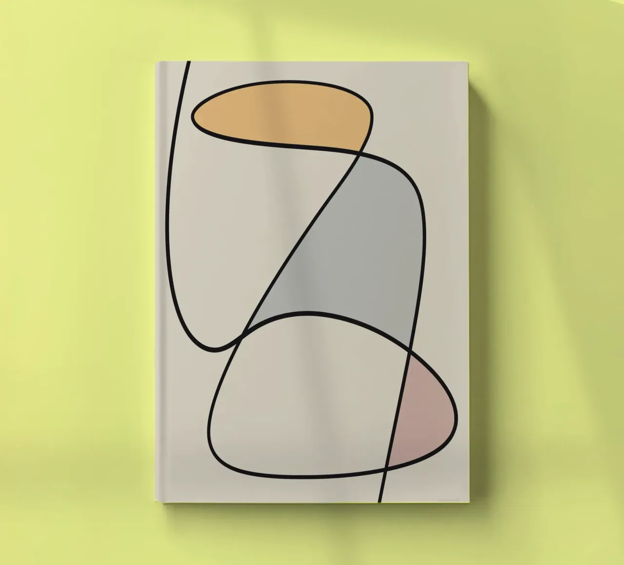 Minimale sierlijke lijnkunst abstract 11 notitieboek van Little Dean